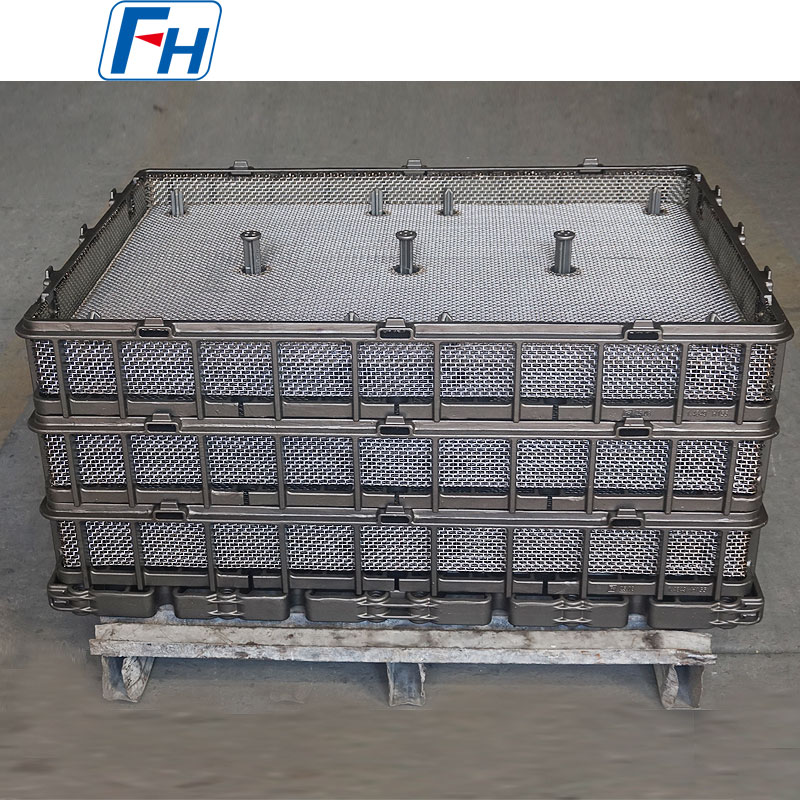 Cestini per trattamento termico, cestini in filo metallico personalizzati