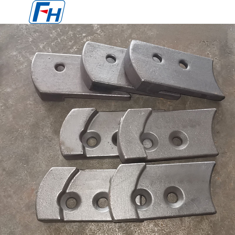 Lame di miscelazione per betoniera in ghisa Ni-Hard 4 resistenti all'usura