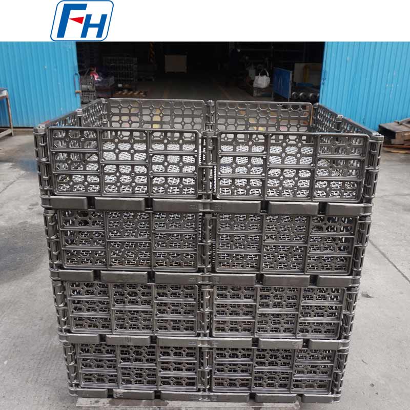 1.4848 Cestelli per trattamento termico impilati in acciaio resistente al calore per l'uso in forni a rulli