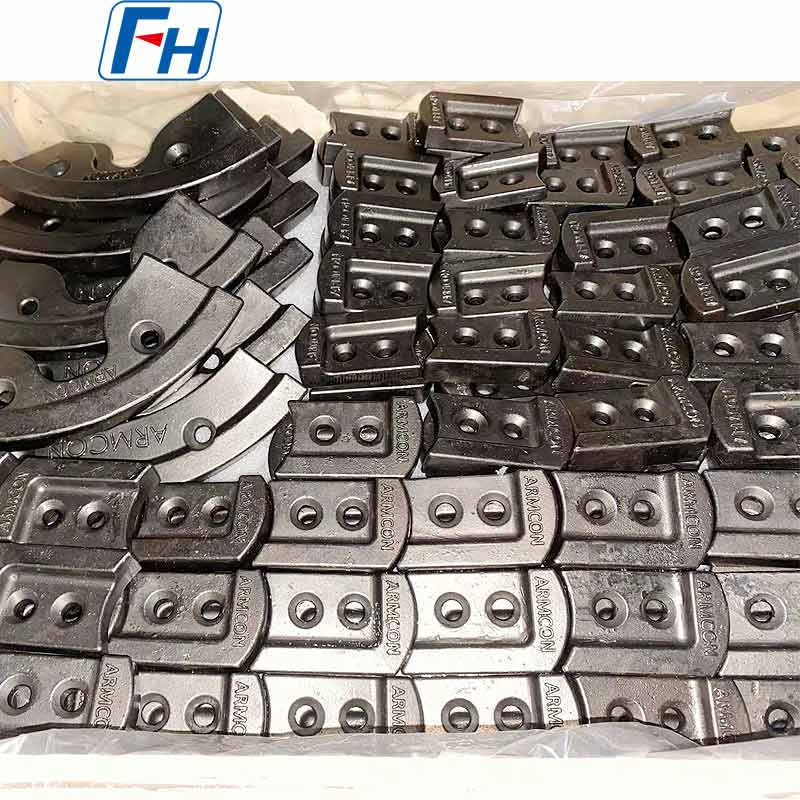 Pale per betoniera in lega ad alta resistenza all'usura